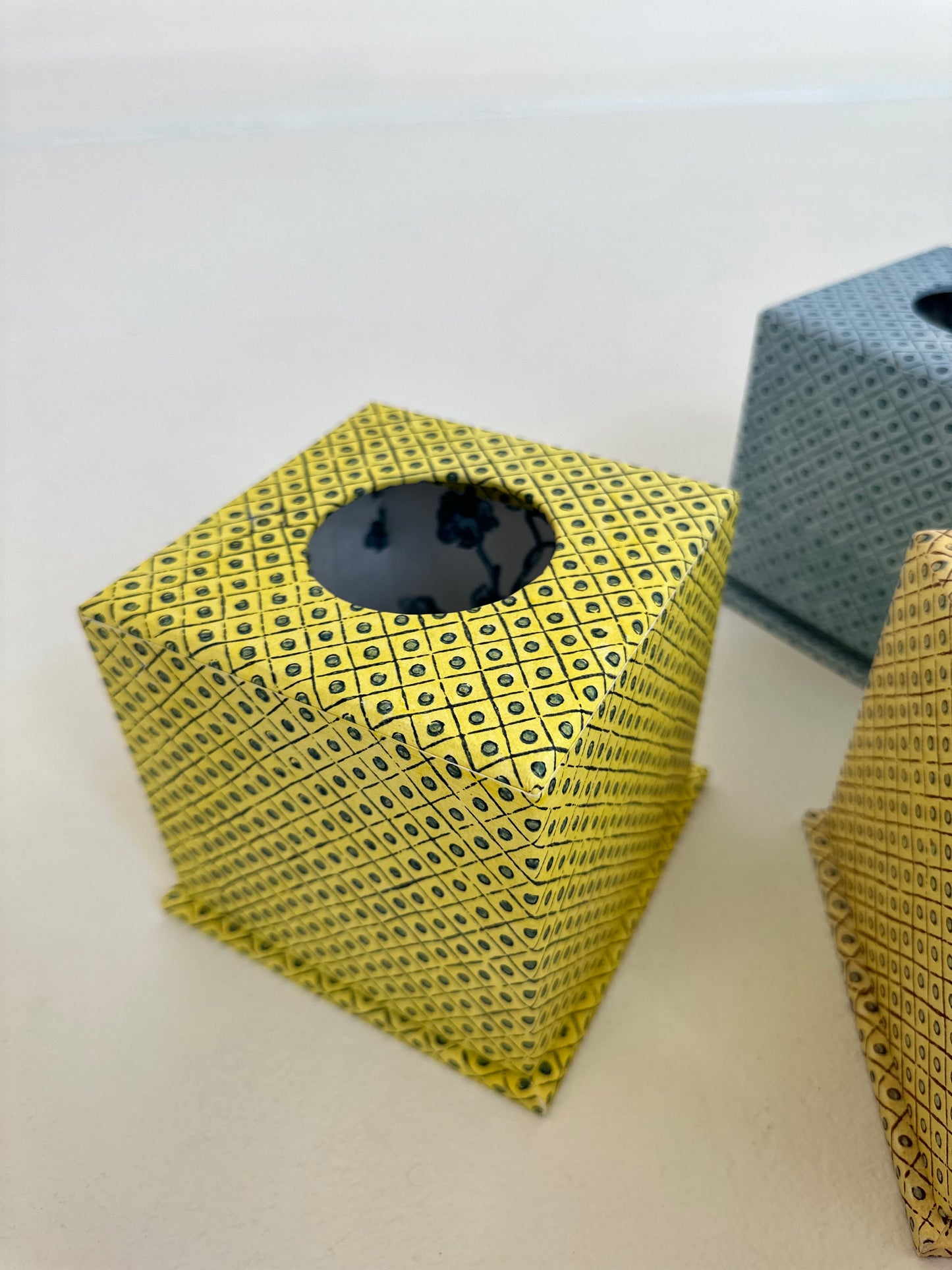 Hand Block Printed Tissue Box