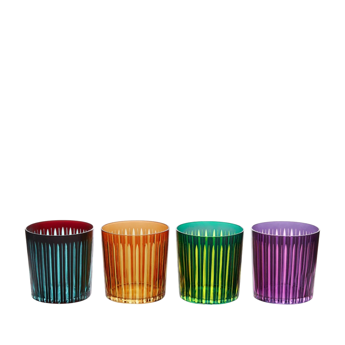 Prism Old Fashioned Glasses - Assorted (Set of 4)