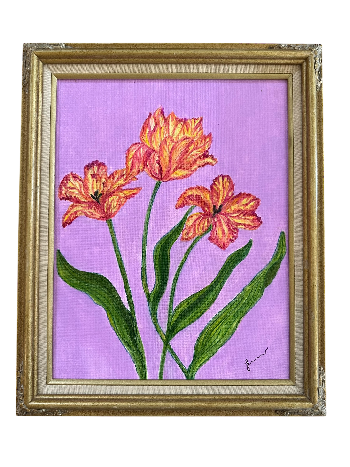 Jenn Leverett Art - Parrot Tulips II
