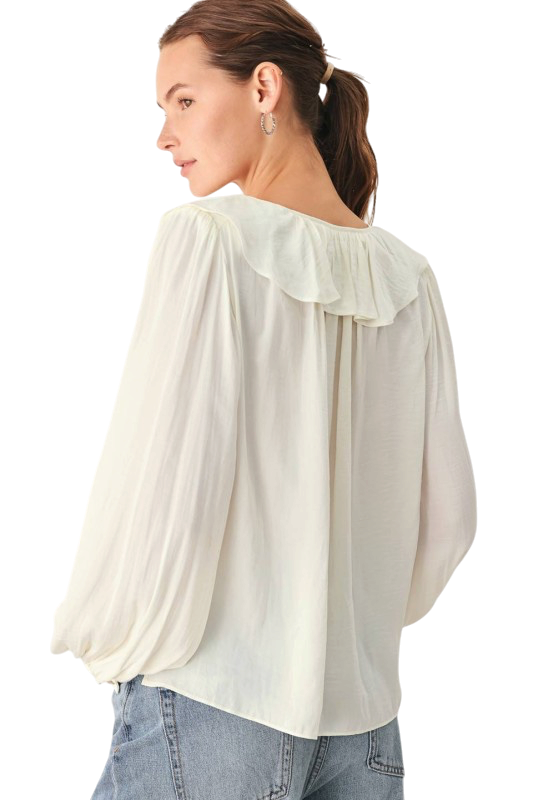 Ruffle Tie Front Top