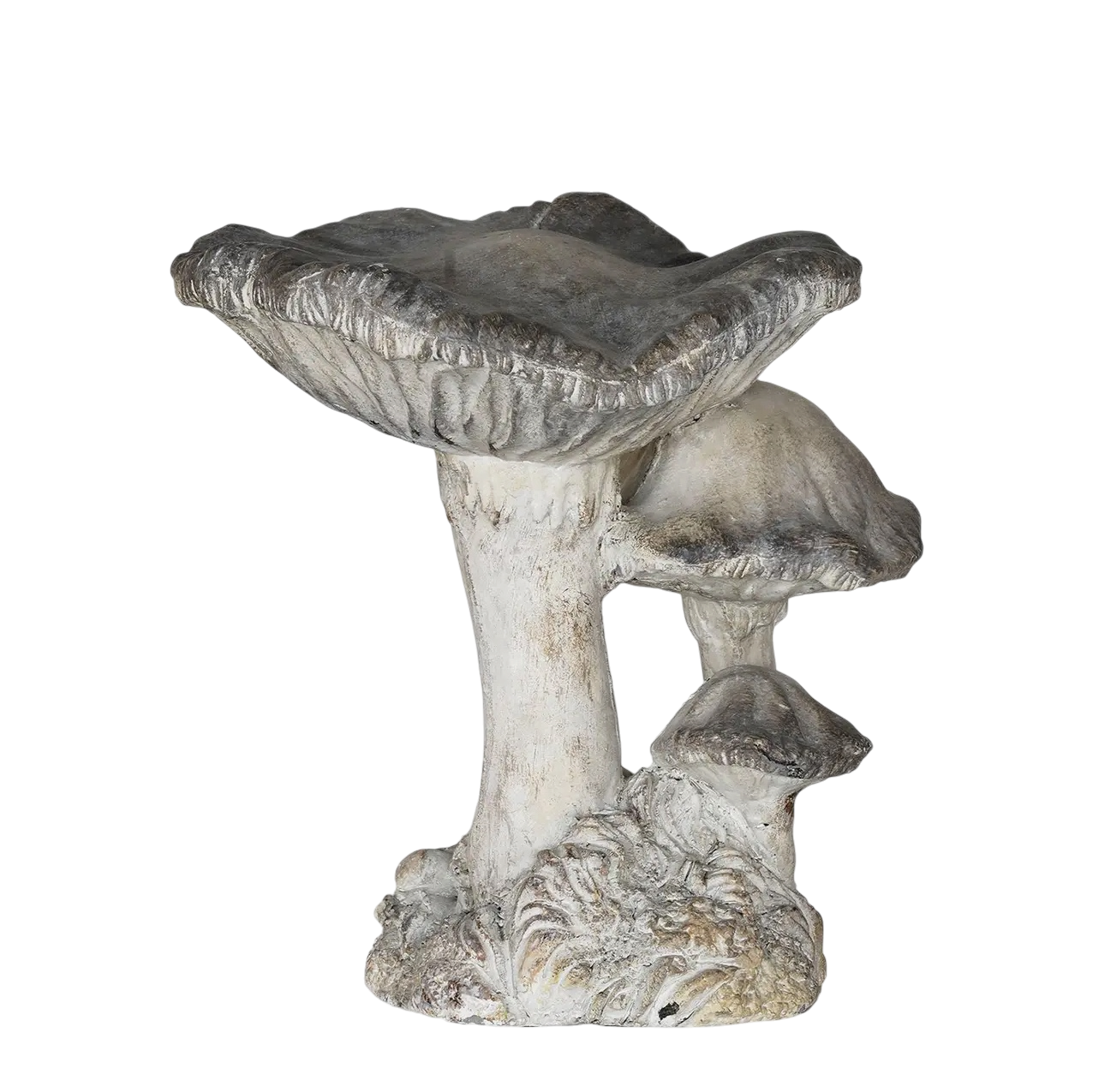 Concrete 3 Cap Mushroom Specimen