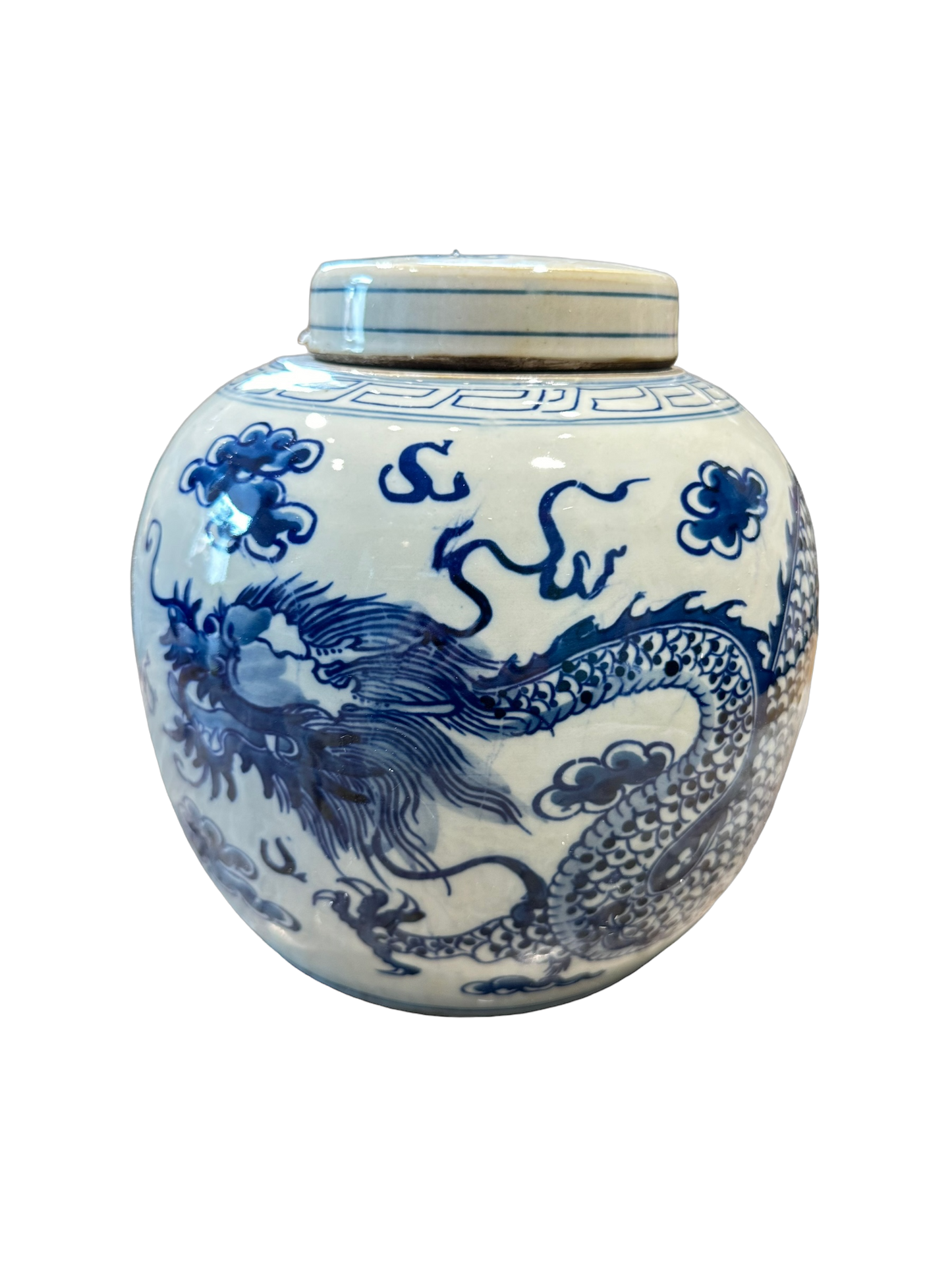 Mid Size Dragon Flat Top Jar