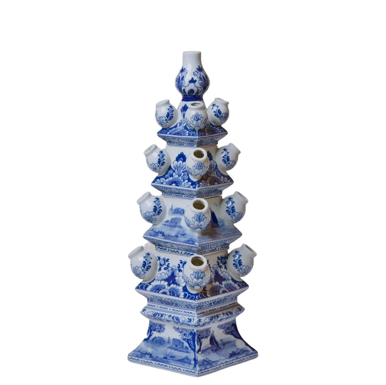 Blue and White Short Porcelain Tulipiere