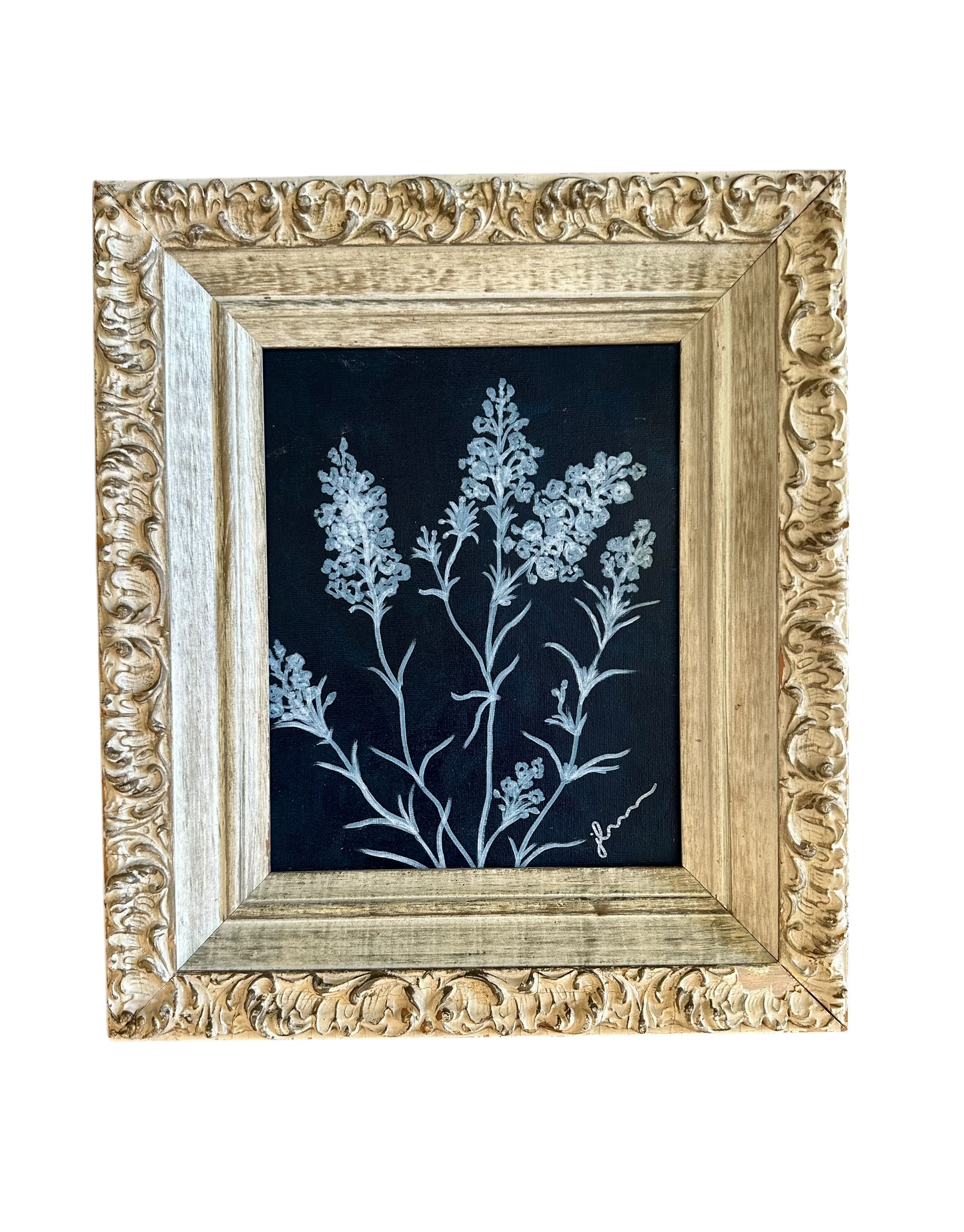 Jenn Leverett Art - Snap Dragon Reverse Botanical