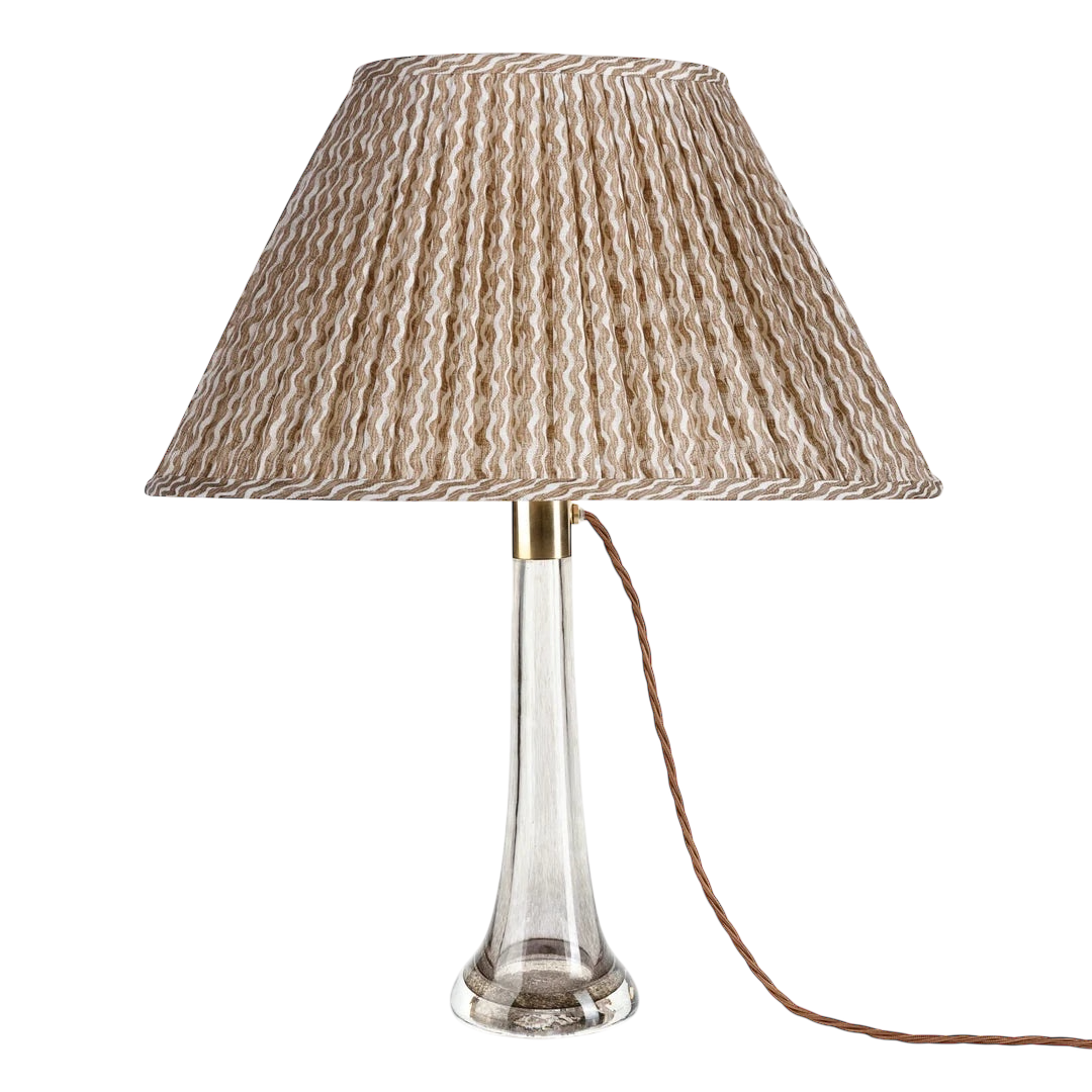 Fermoie Nut Brown Popple Lampshade- Oval