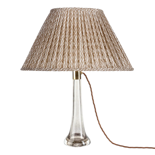 Fermoie Nut Brown Popple Lampshade- Oval