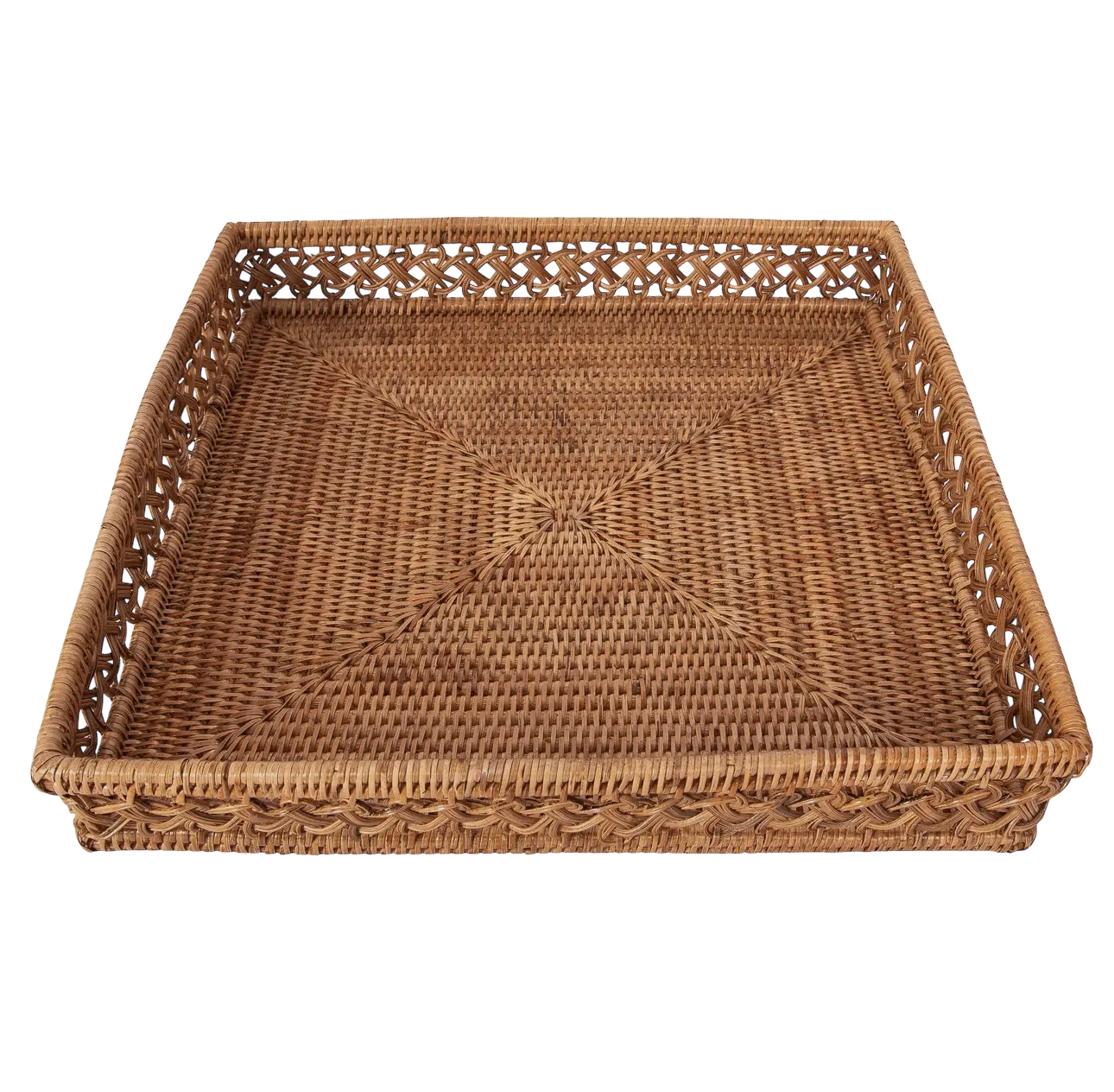 Rattan Square Tray