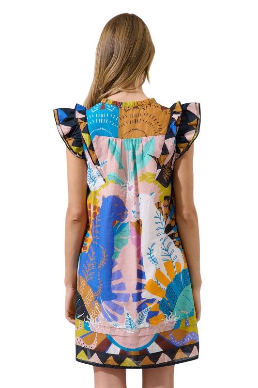 Tropical Shift Mini Dress