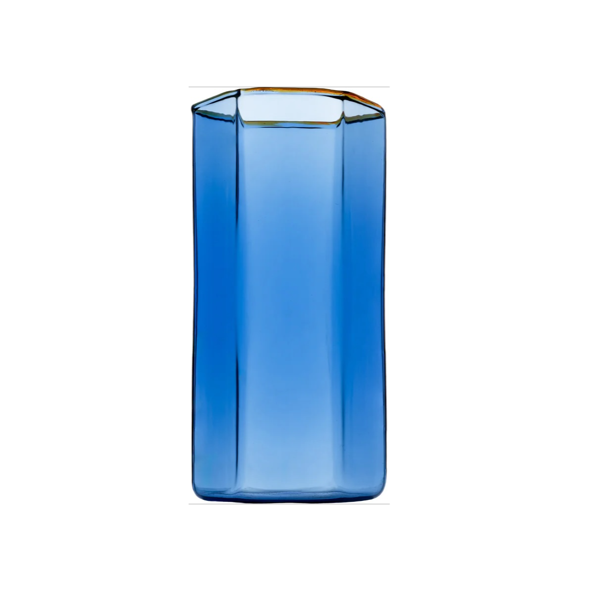 Hexagon Highball Blue / Amber - Set of 4