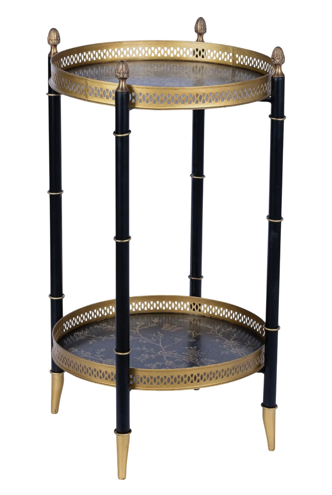 Chinoiserie Round Two Tier Table