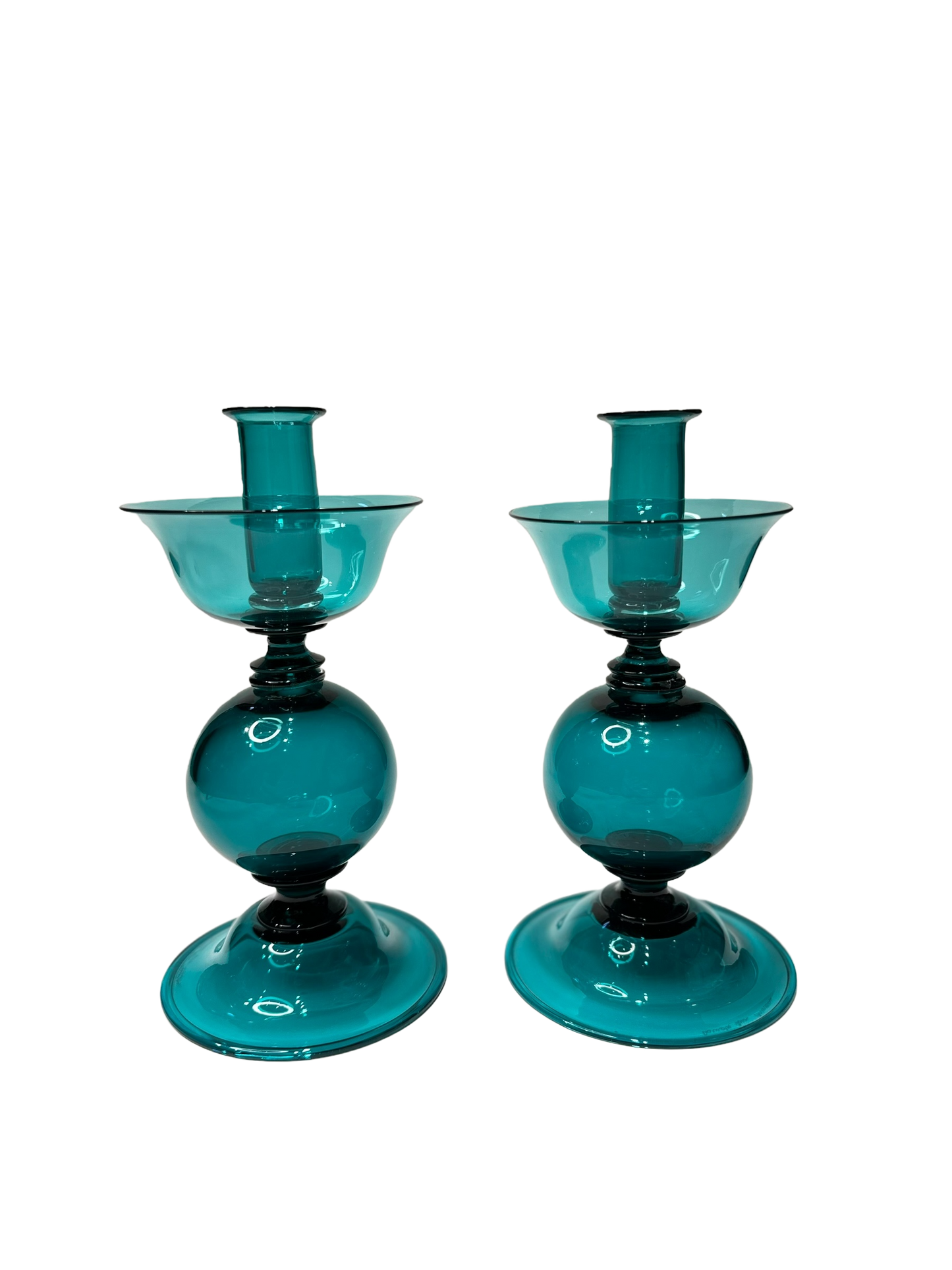 Hand-Blown Candlesticks by Davide Fuin