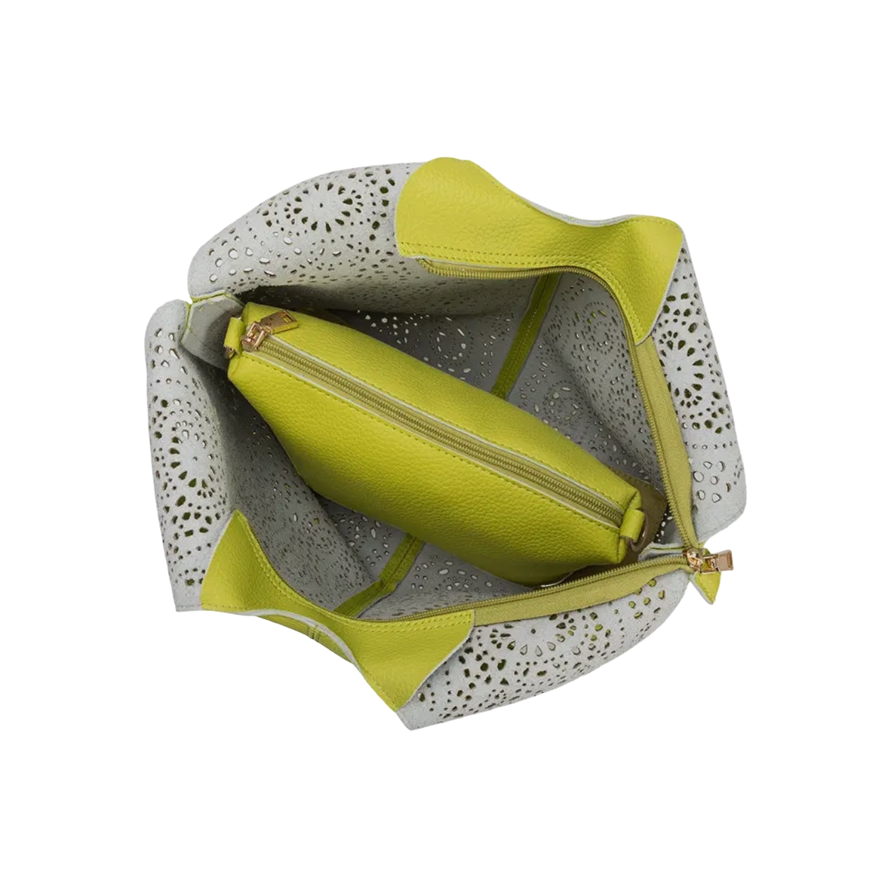 Eyelet Pistachio Recycled Vegan Tote Bag