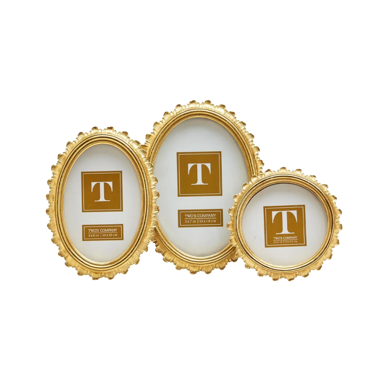 Gold Falcate Picture Frame