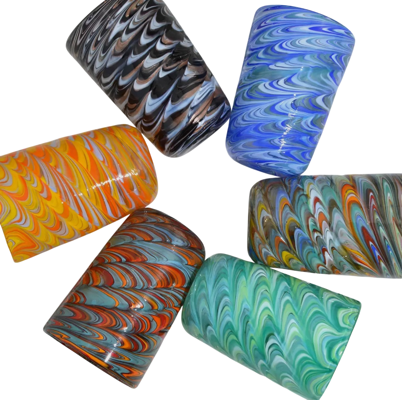 Murano Glass Tumbler / Marbled
