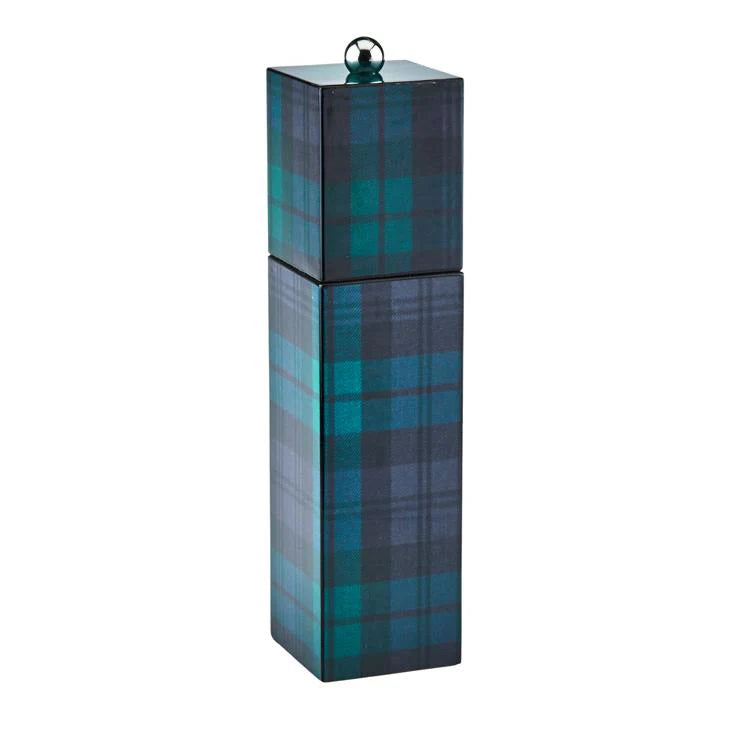 Black Watch Tartan Square Pillar S&P Mill