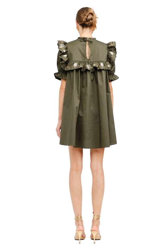Sera Olive Dress