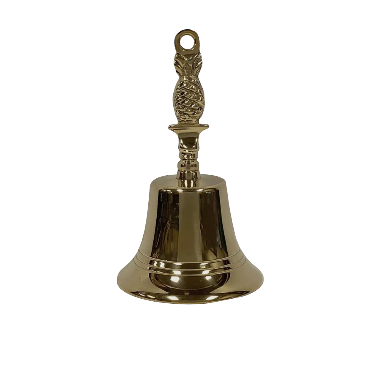 6" Polished Brass Pineapple Hand
Bell