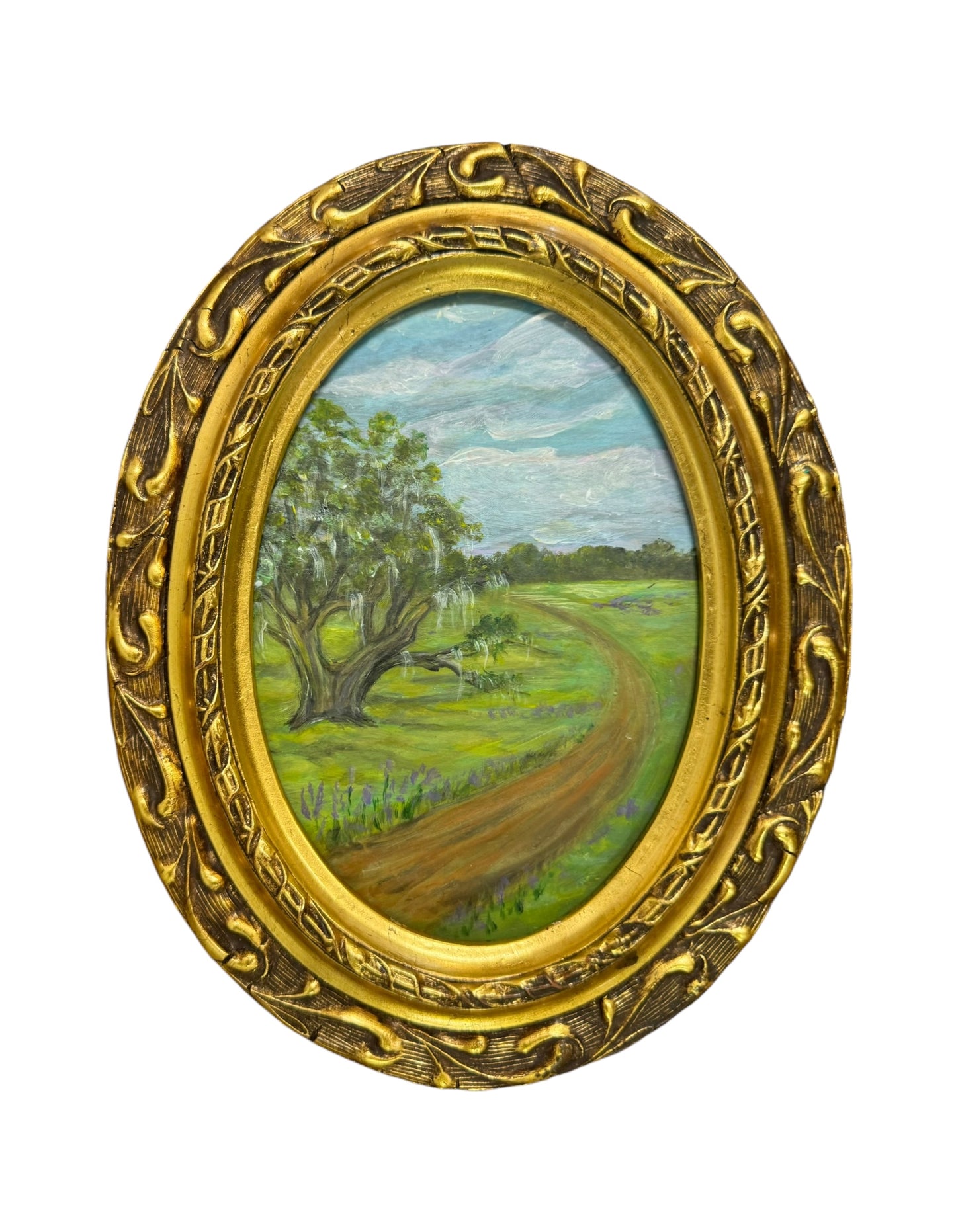 Jenn Leverett Art - Oval Landscape I