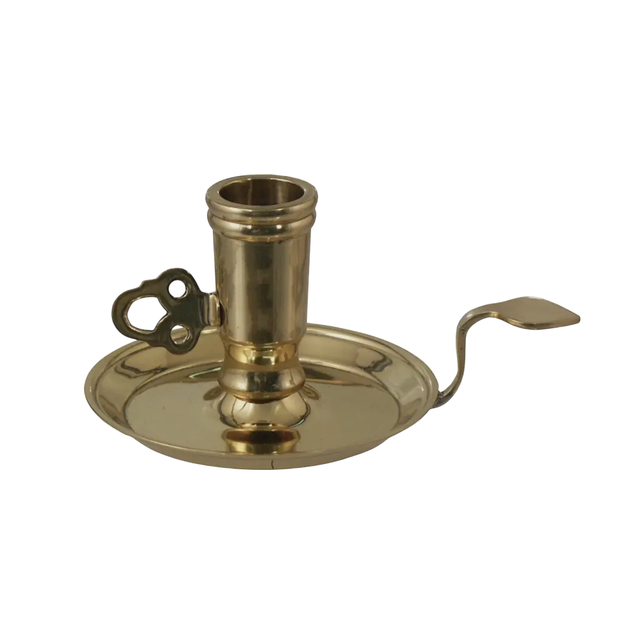 Solid Polished Brass Chamberstick II