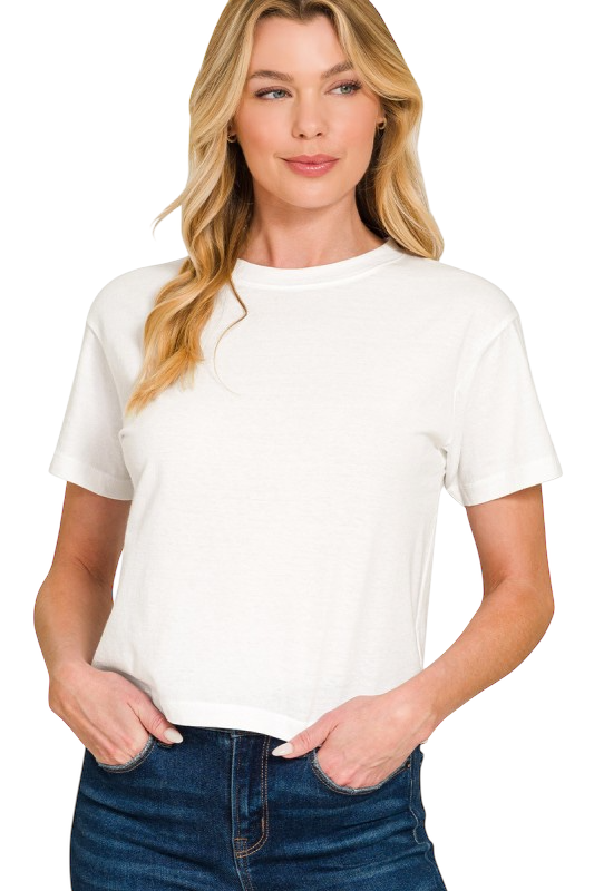 Crew Neck Boxy Tee