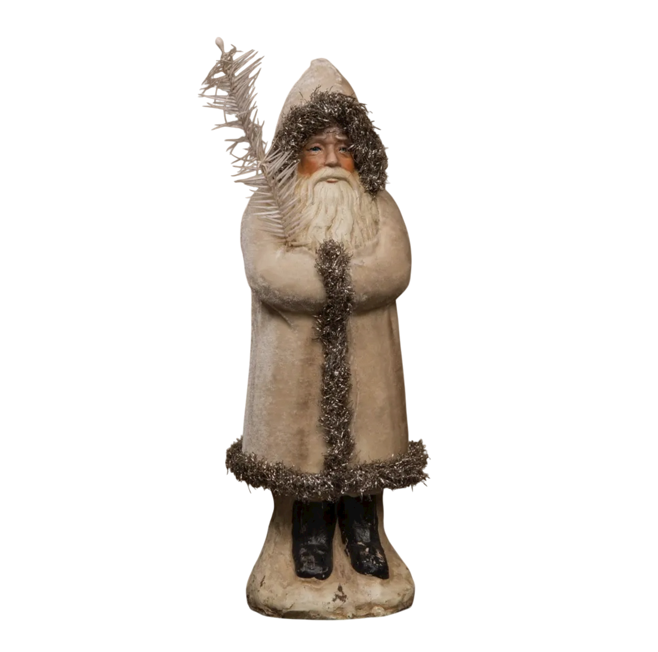 12" Ivory Velvet Belsnickle