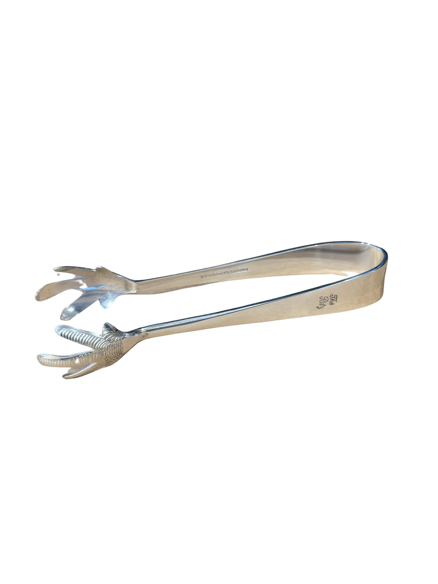 Vintage Hotel Silver Ice Tongs
