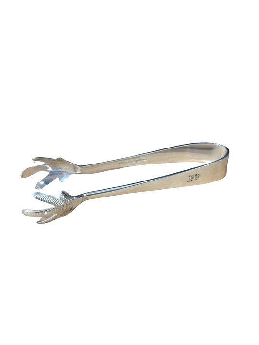 Vintage Hotel Silver Ice Tongs