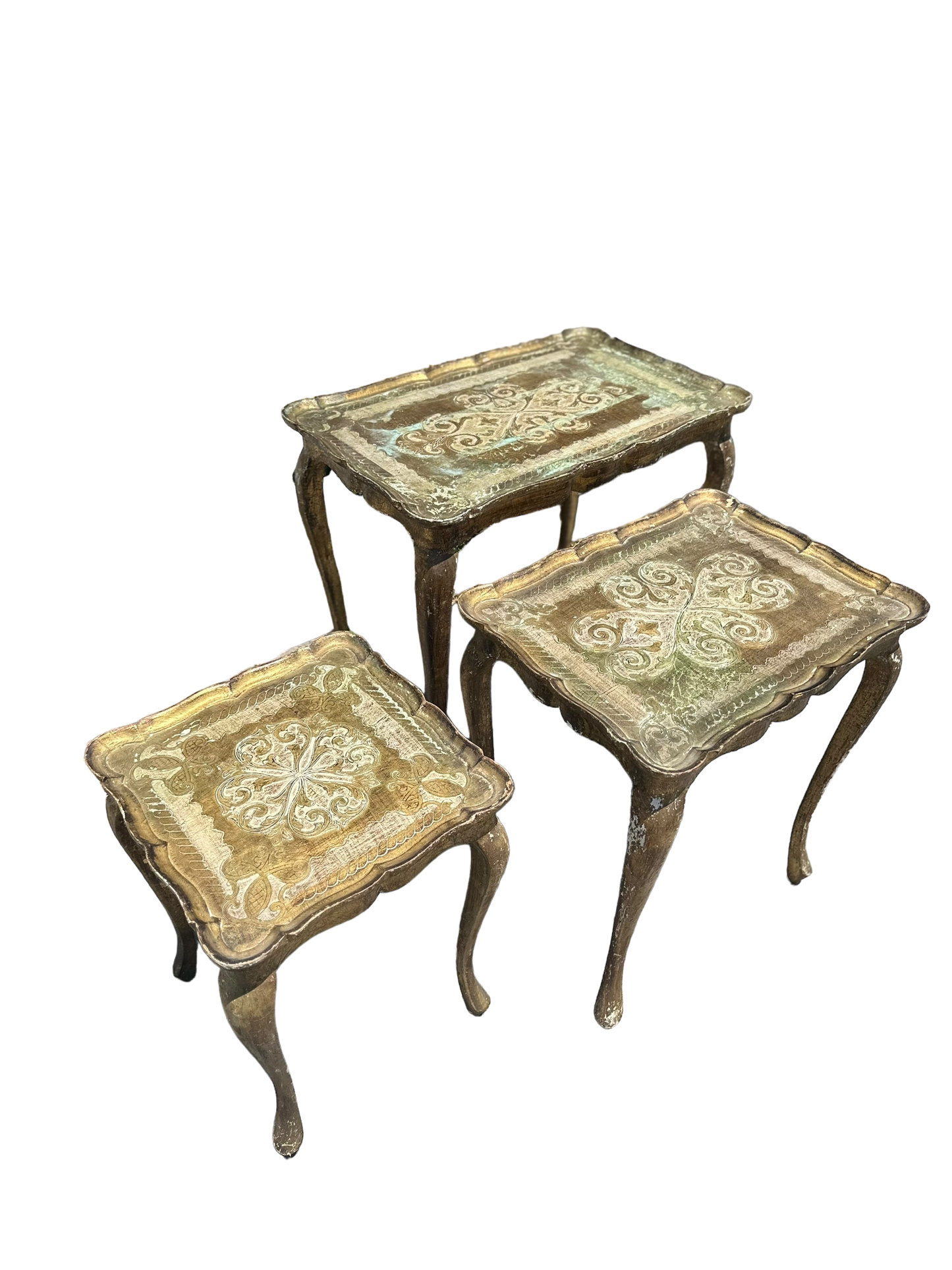 Set of Antique Florentine Nesting Tables