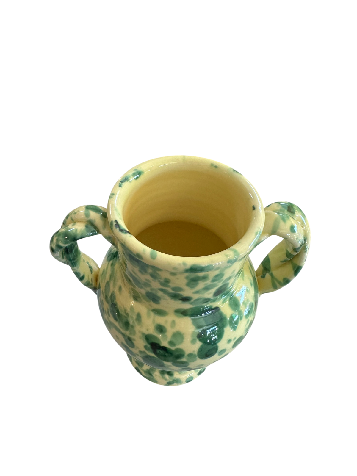 Verona Vase - Green Splatter