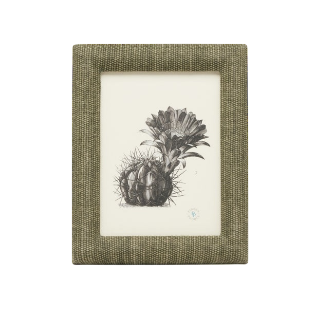Dark Green Cotton Jute Photo Frame
