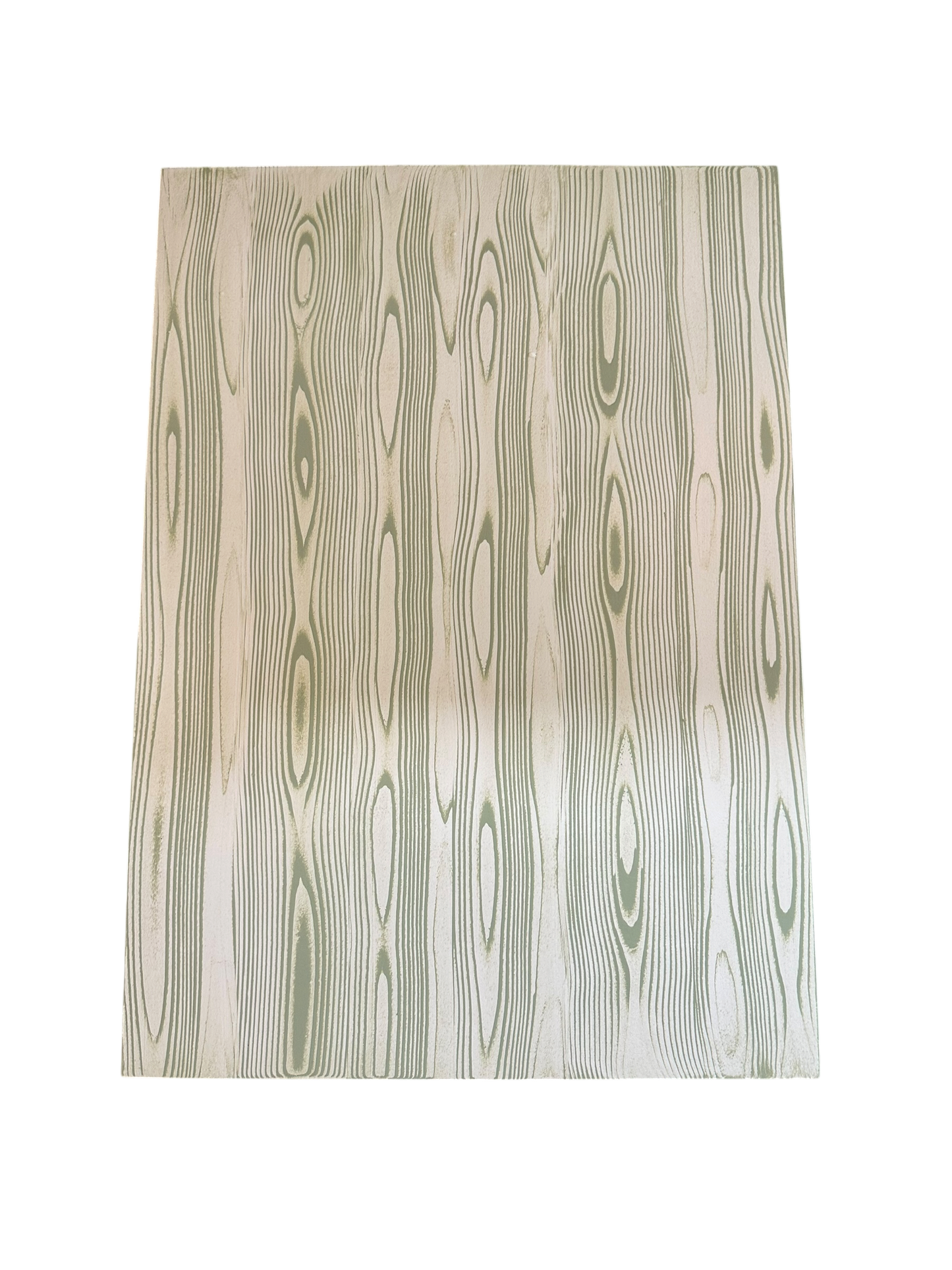 Bespoke Hand-Painted Napoleon Side Table in Celery Faux Bois