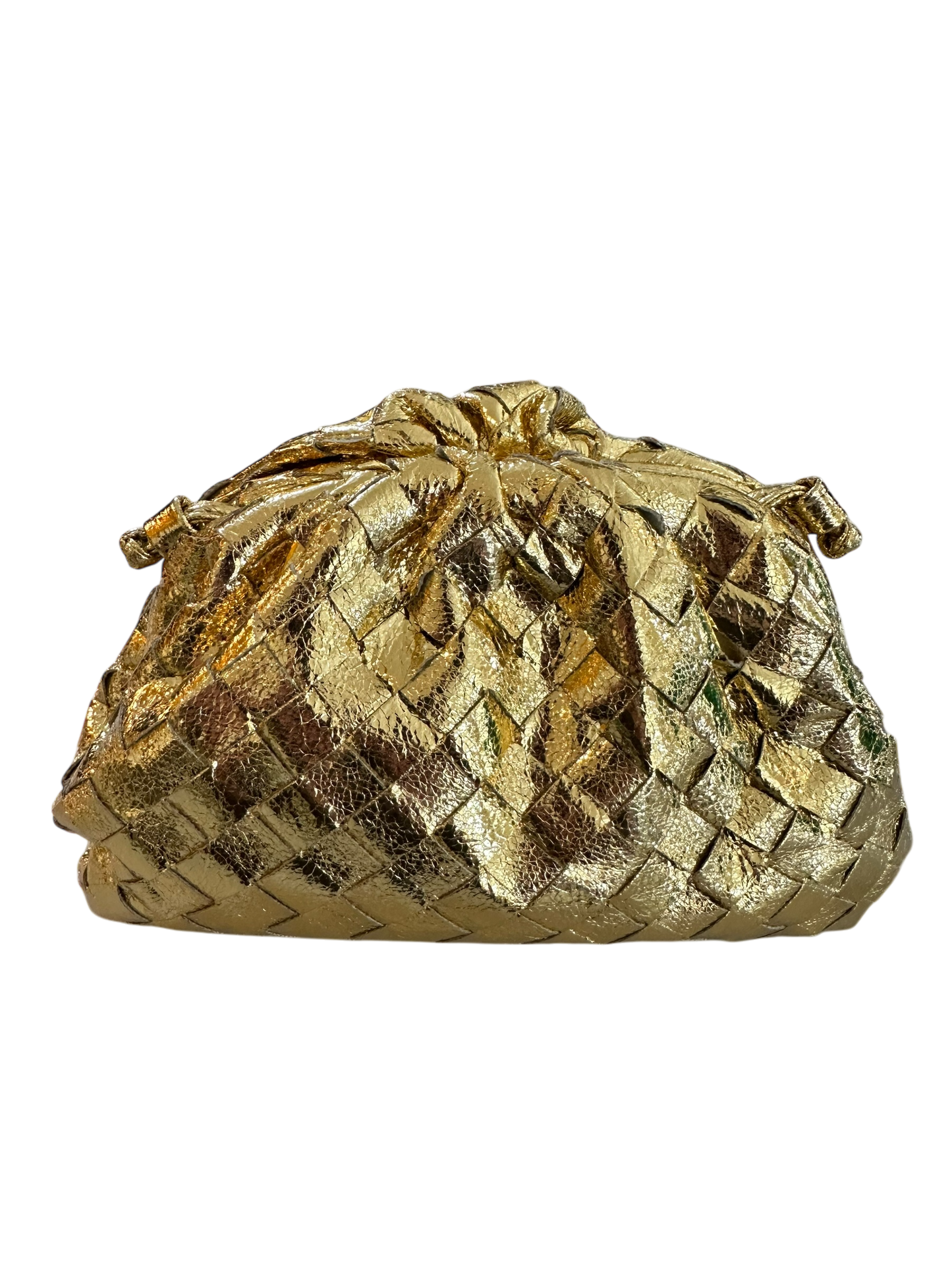 Metallic Woven Clutch