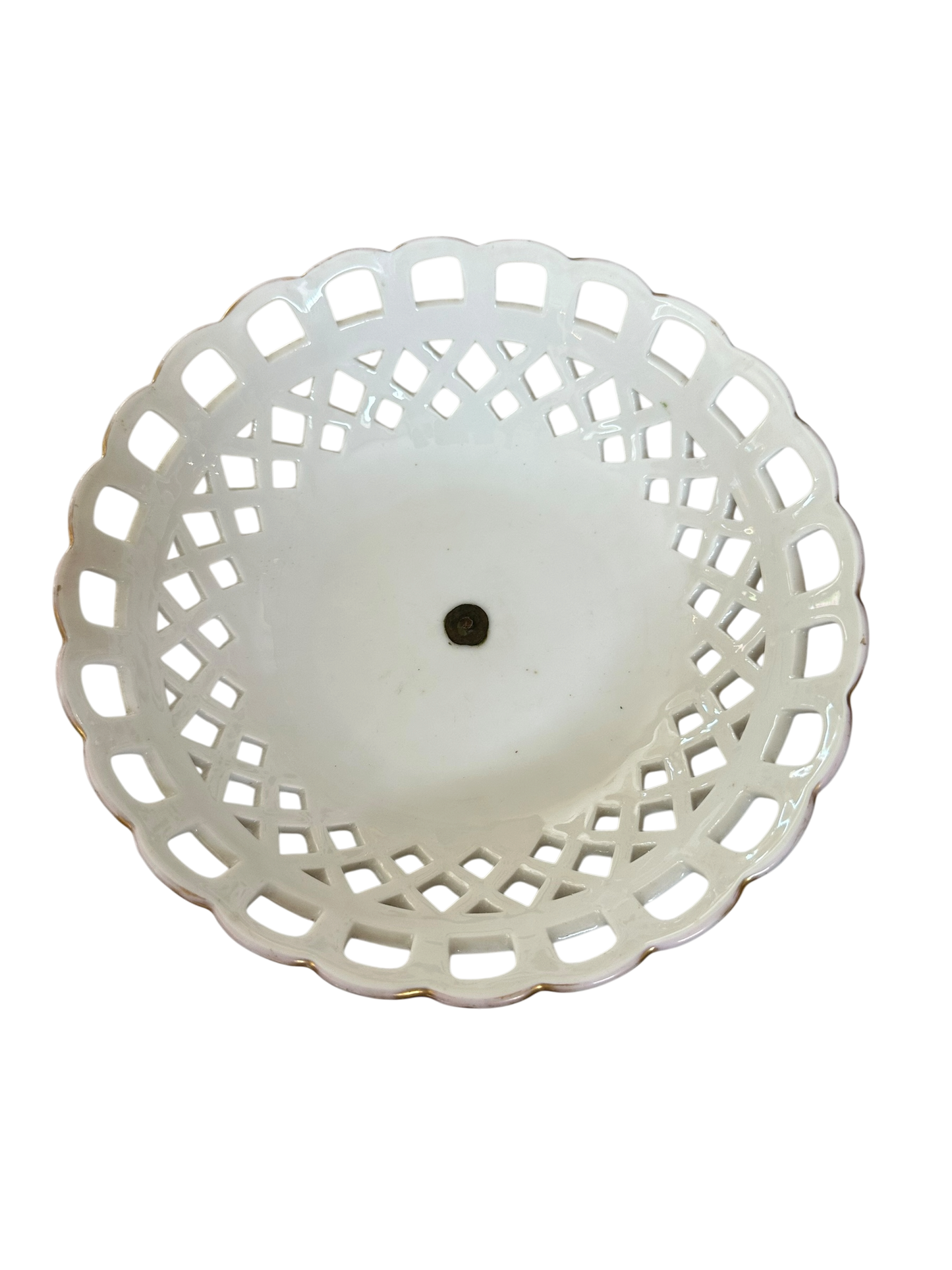 Paris Porcelain Reticulated Low Basket
