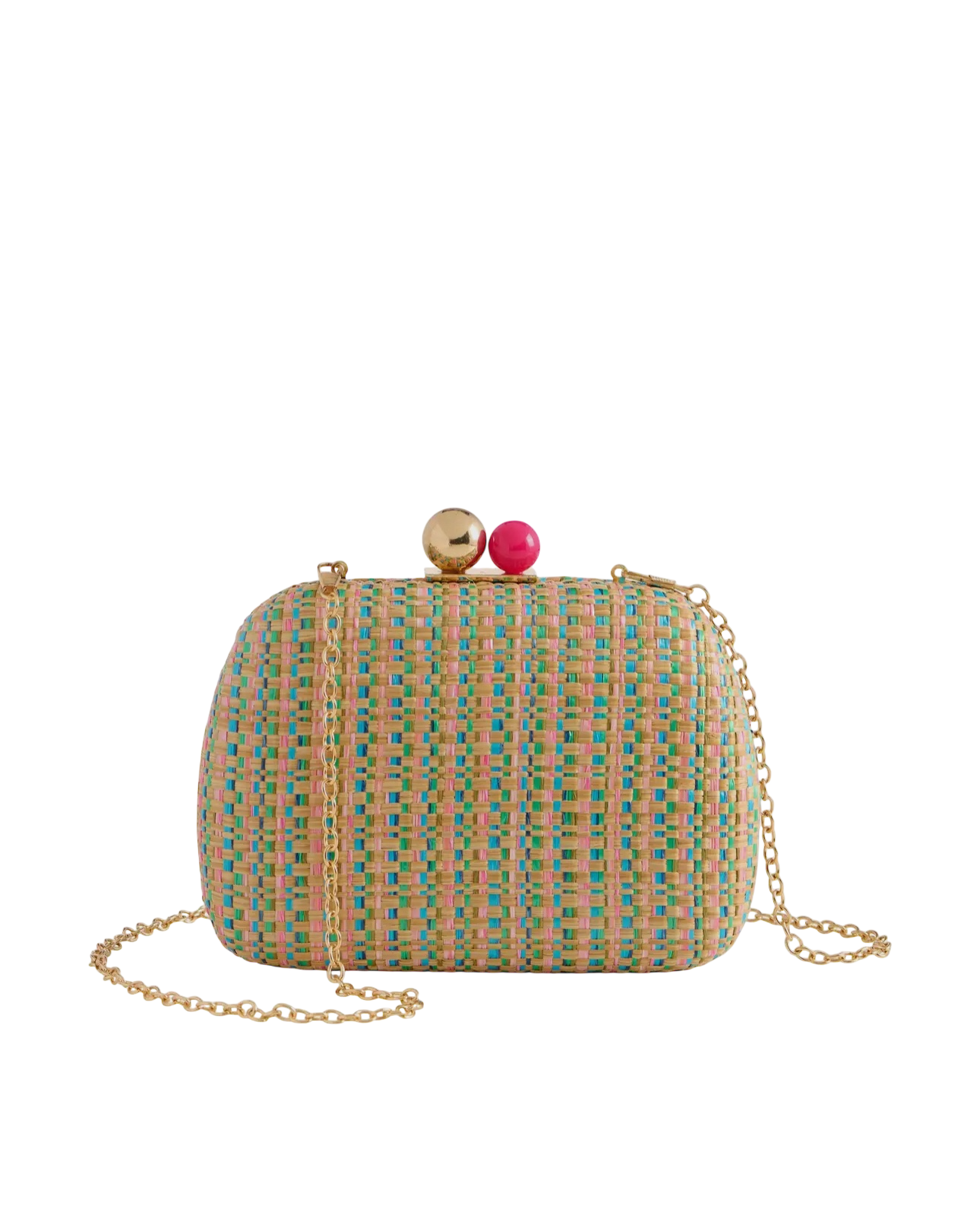 Raffia Colorful Clutch - 3 Colors