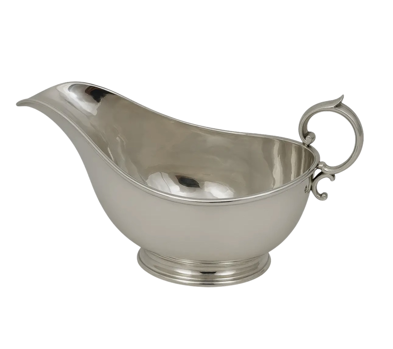 Ram Engraved 12oz Silver Sauce Boat C. 1870