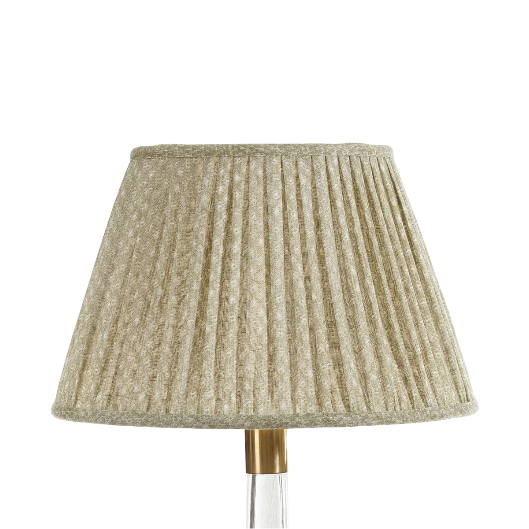 Fermoie Green Figured Lampshade