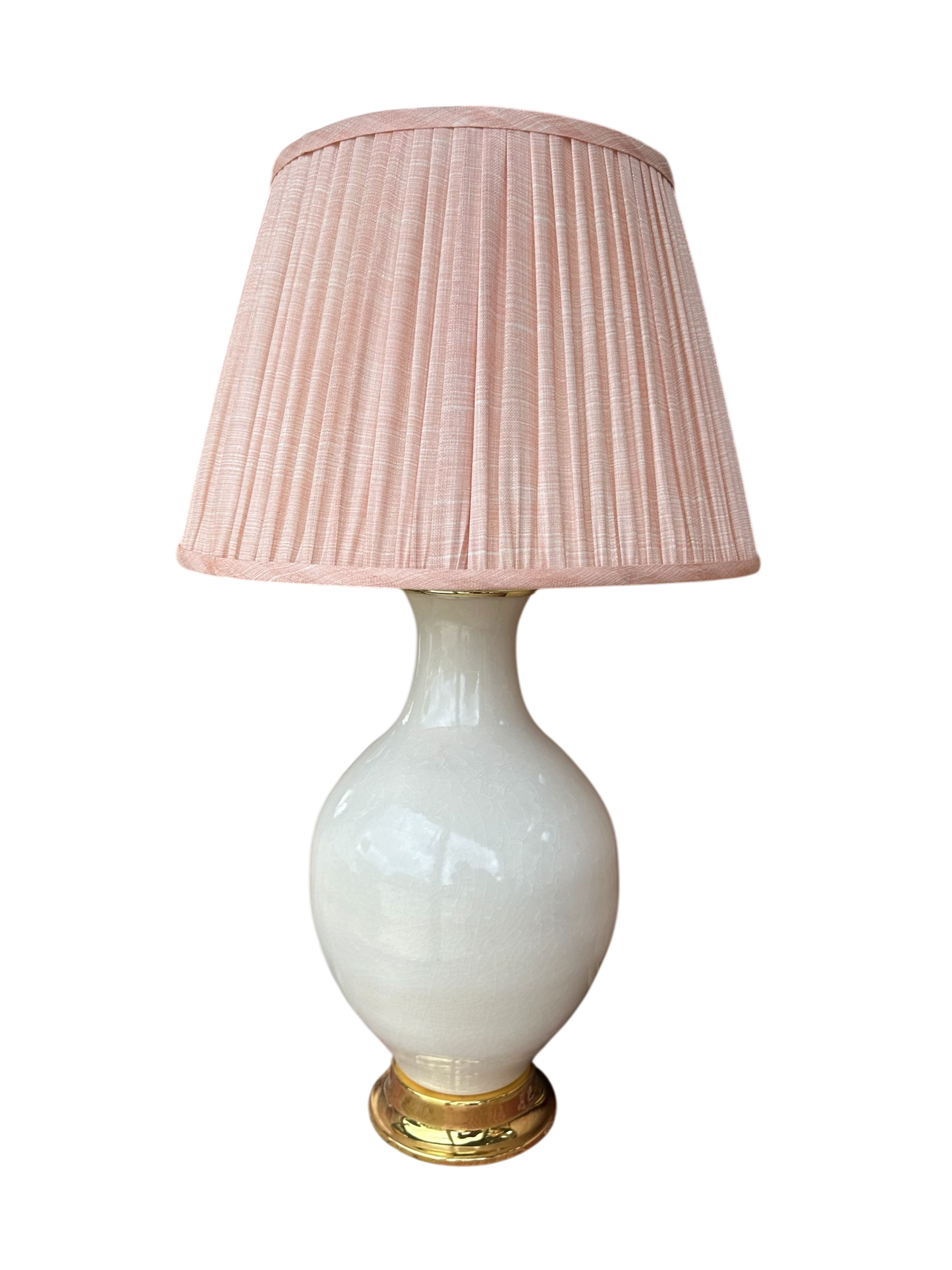 Athens Lamp - Ivory Crackle