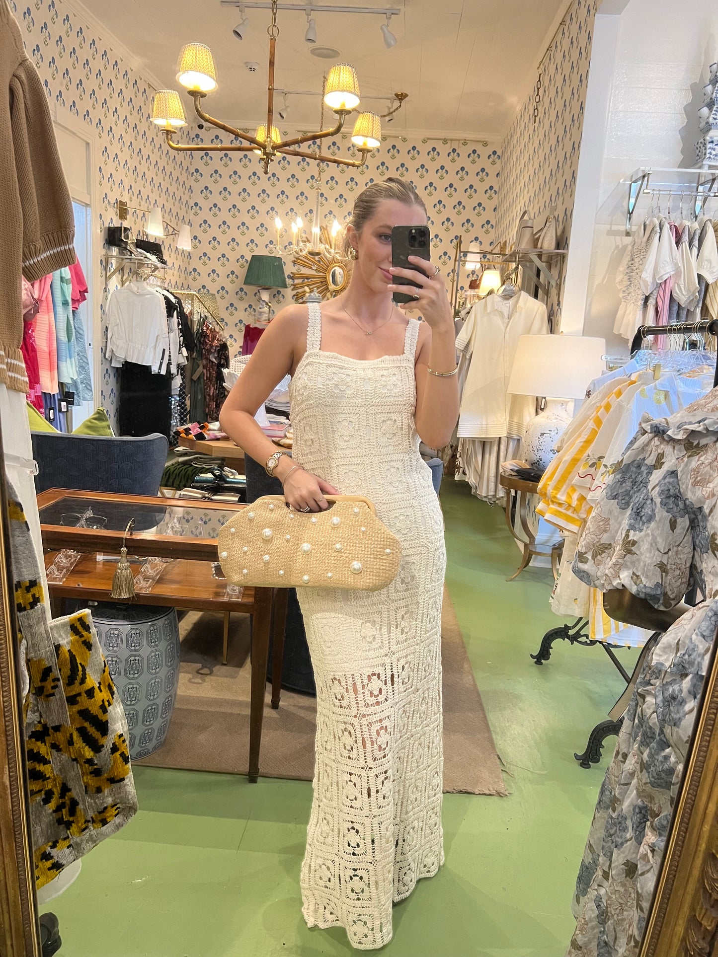 Crochet Maxi Tank Dress