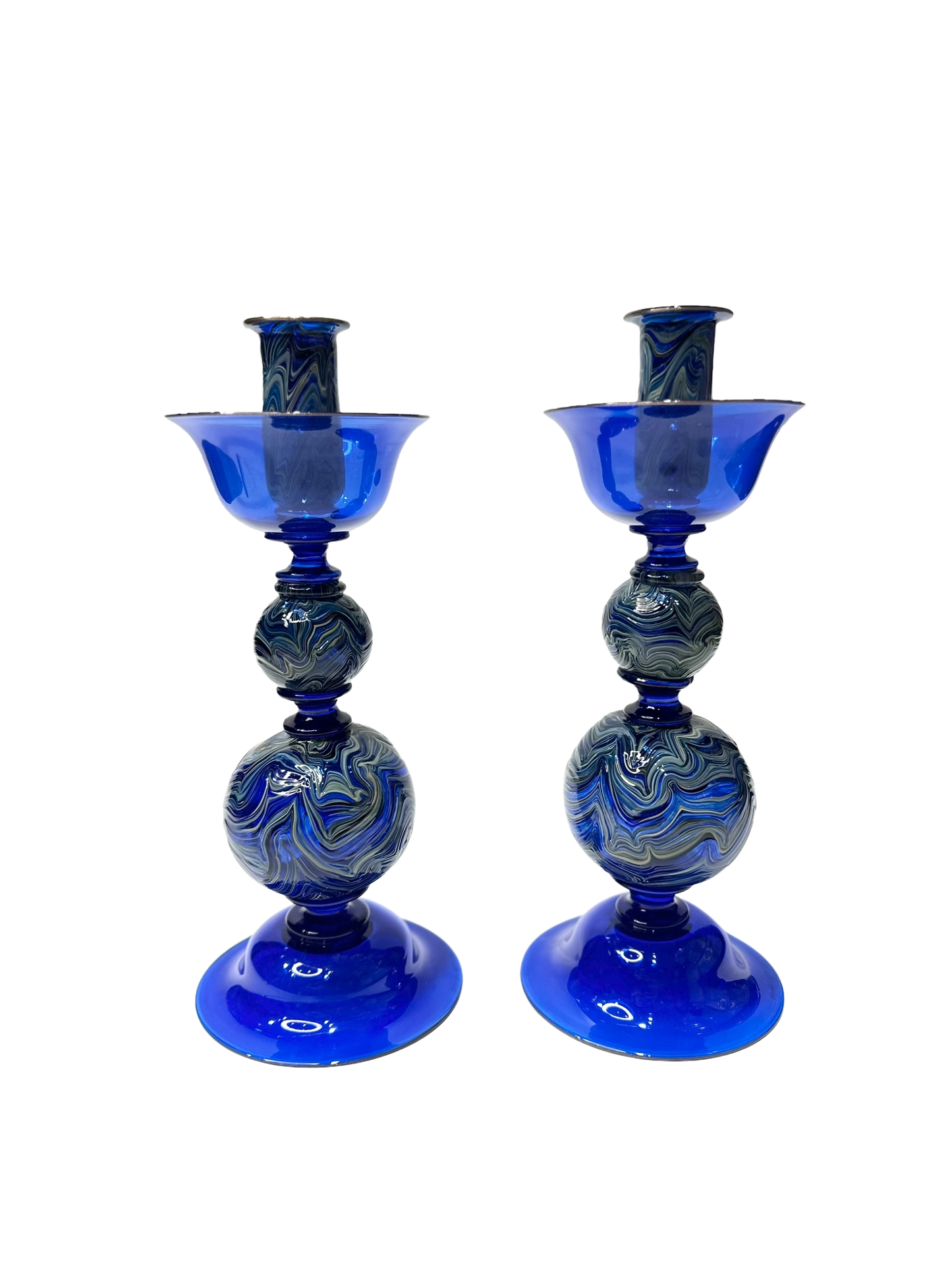 Hand-Blown Candlesticks by Davide Fuin