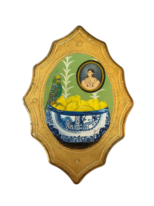 Jenn Leverett Art - Decoupage Still Life on Florentine II