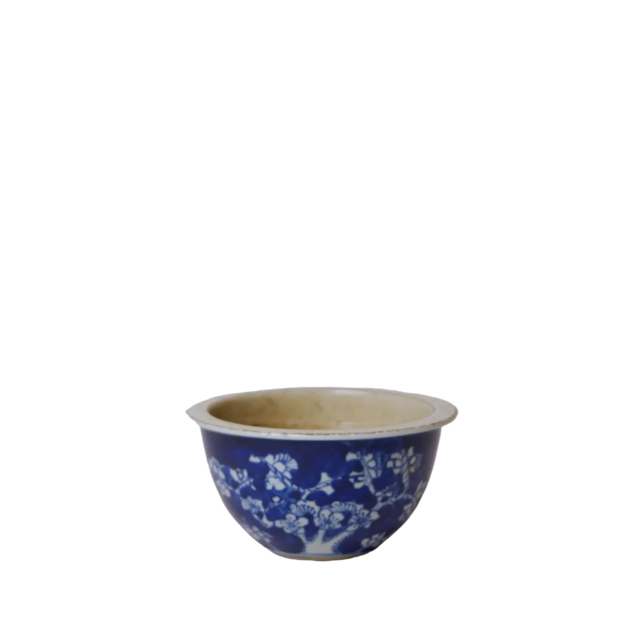 Tiny Blue and White Plum Cachepot