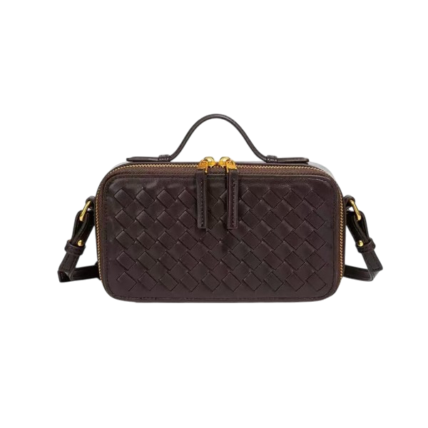 Woven Top Handle Shoulder Bag - Two Colors