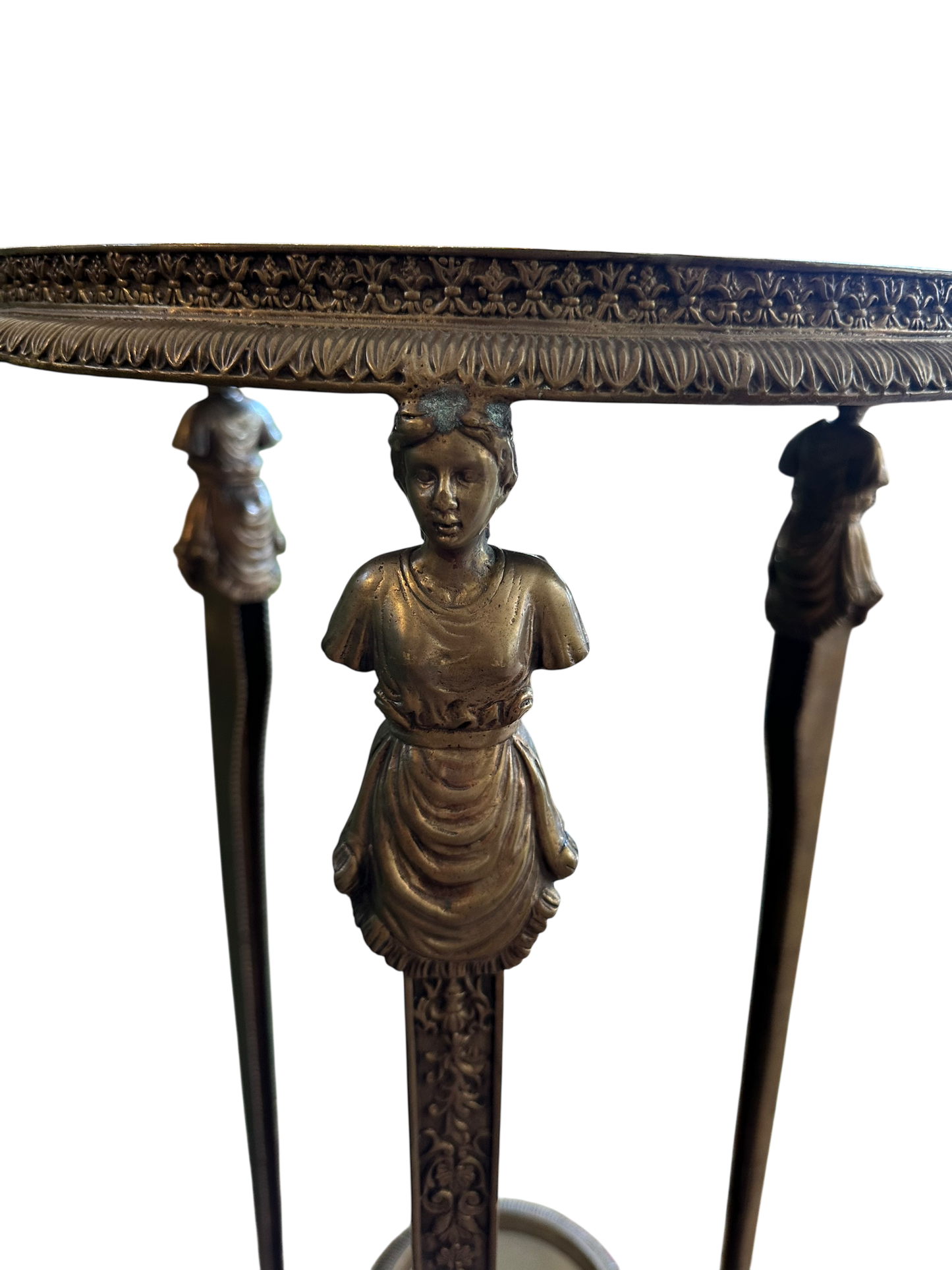 Pair of Bronze and Porcelain Pedestals