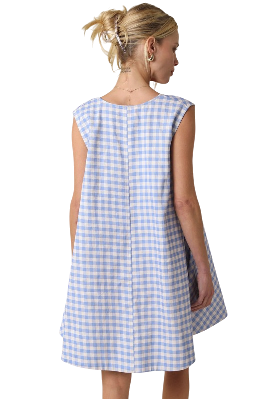 Blue Gingham Swing Mini
