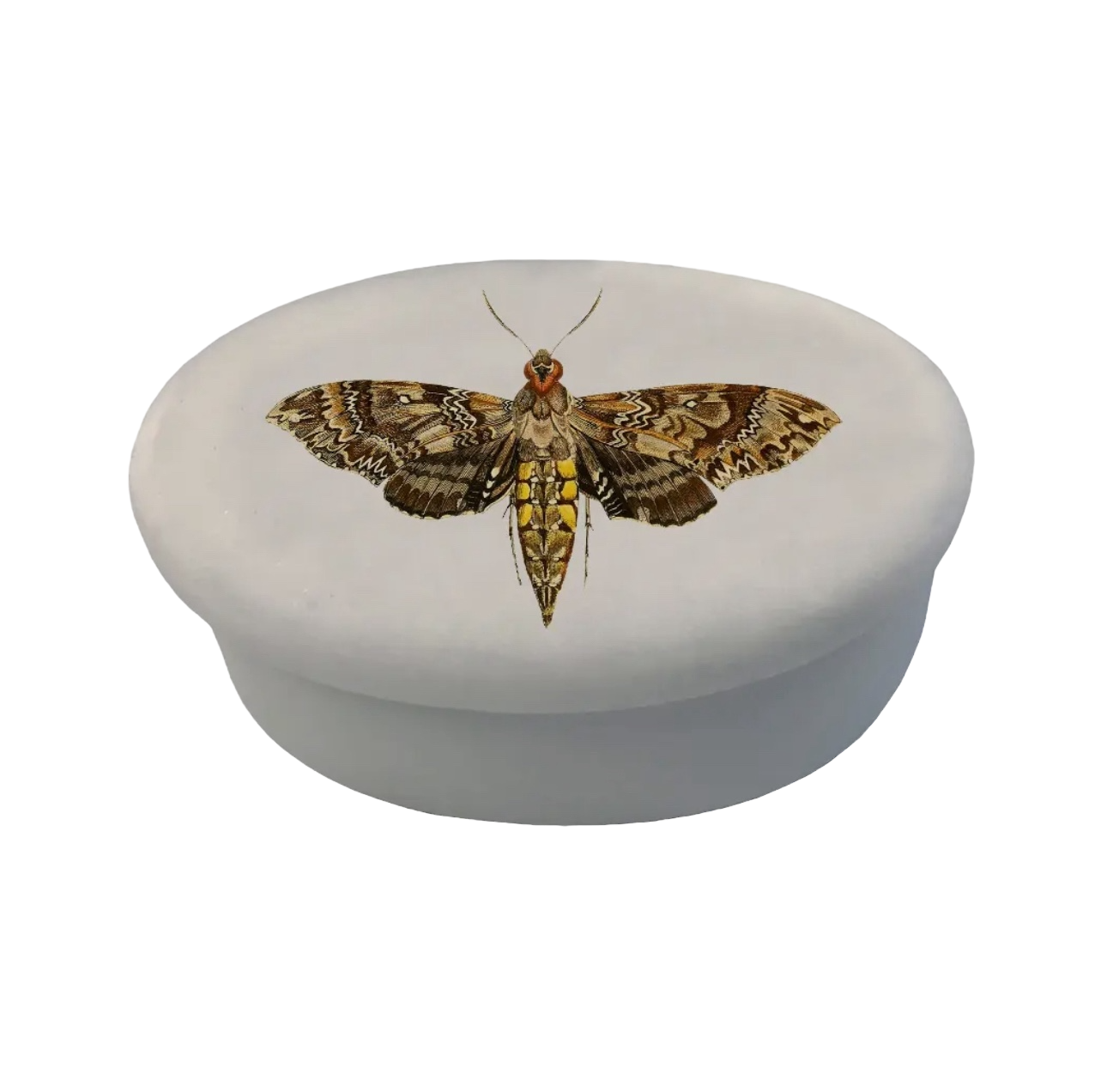 Oval Soapstone Jewelry Box