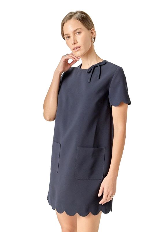 Scallop Mini Dress