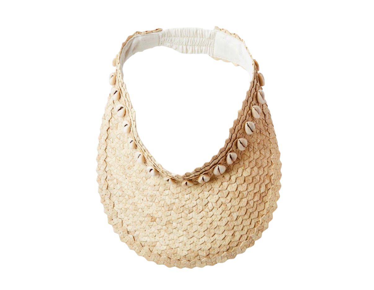 Raffia Visor Hat