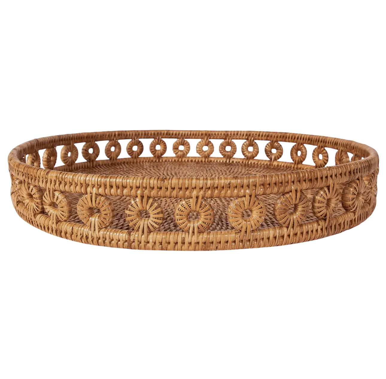 Rattan Round Tray