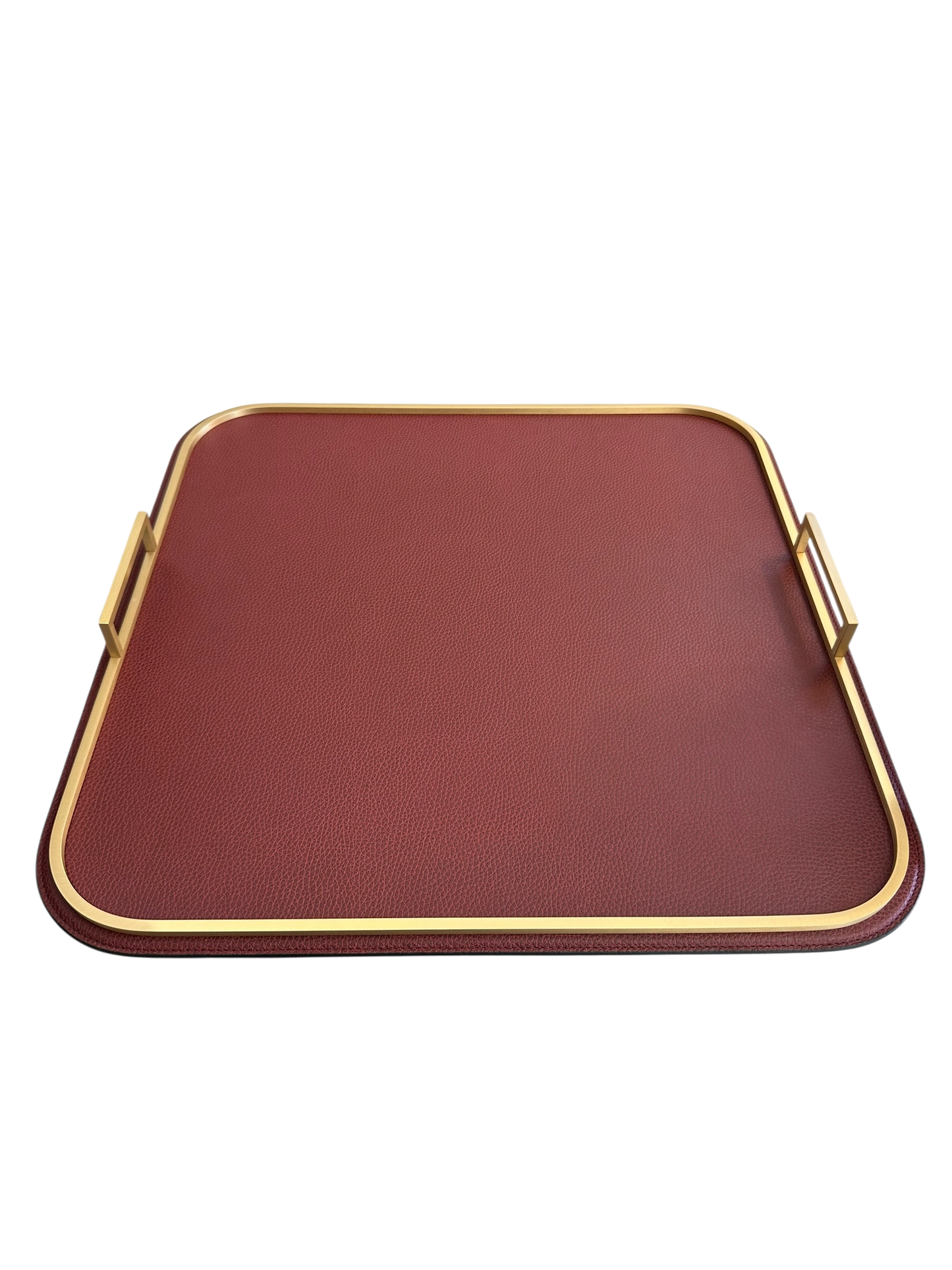 Large Square Bellini Tray / Brass Handles