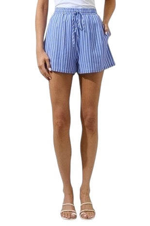 Striped Drawstring Shorts